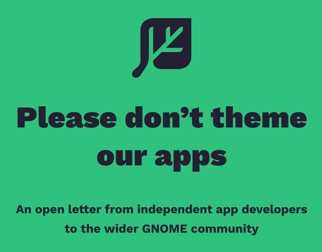 L’inclusione delle app nei temi GNOME è un problema? Secondo gli sviluppatori, sì!