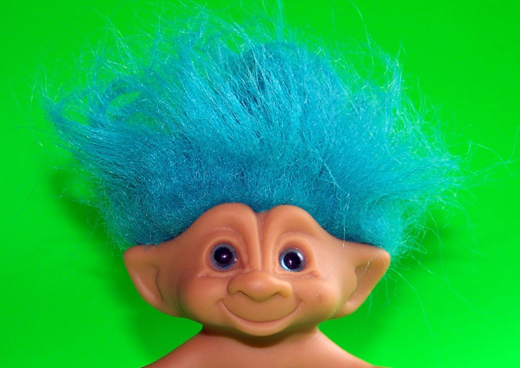 blue haired troll